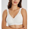 Lemorosy Full Coverage Non Padded Wireless Minimizer Bra Women's Plus