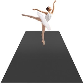 HOMBYS Dance Floor, Thick PVC Dance Flooring, Non-slip & Waterproof 6.6 ft x 3.9 ft/9.8ft/11.8ft Portable Dance Floor Roll, Dance Mat for Tap, Ballet, Modern, Jazz, Flamenco Dancing,(6.6 ft * 11.8 ft)