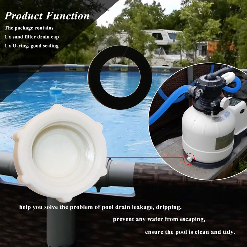 Drain Valve Cap Compatible with Intex Pools 11456 & 11385