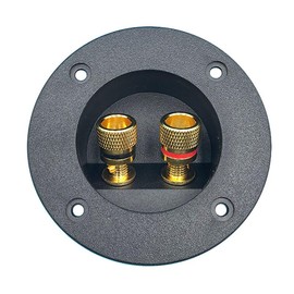 JORCEDI Car Stereo 2-Way Speaker Box Terminal Binding Post Spring Cup Connectors for Home Car Stereo Speakers