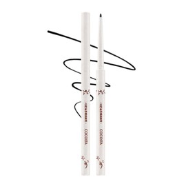 EXWICH アイライナー ジェル ペンシル 極細 ウォータープルーフ 黒 初心者向け（01-ブラック）