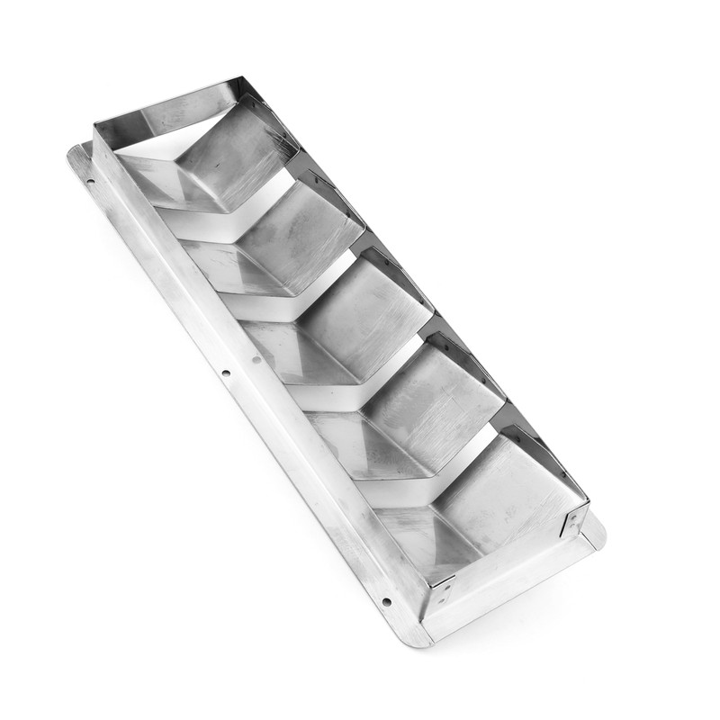 Marine Vent Grille Square Stainless Steel 5 Slot Grid Cover