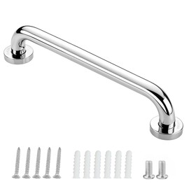 Grab Bars for Seniors, Stainless Steel Shower Bath Handle, Bathroom Handle, Shower Handles for Wall Mounting, Toilet, Bathroom, Non-Slip, Safety Handle (1 Piece, 40 cm)