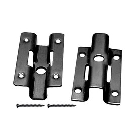 Pack of 100 Stainless Steel Patio Clips, WPC Decking Clips, Mounting Clips, Invisible Patio Attachment with Screws for WPC Planks, T Clip, Hidden Mounting (Black 6 mm)