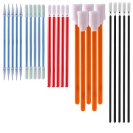 AAwipes Cleanroom Foam Tip Swab Set (5 Various Colors & Styles, 100 Pack) - Assorted Multi-Use Cleaning Swabs for Camera, Optical Lens, Arts & Crafts, Painting, Gun, Printer, Auto Detailing (FC502)