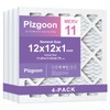 Plzgoon 12x12x1 Air Filter MERV 11 (4 pack) MPR 1000