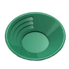 Green Gold Pan Panning Kit 12" & 10" Pans Pans Magnet, Vials, Sniffer & Trowel