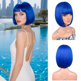 Cielo Hair Wig (Blue, 12 Inch)
