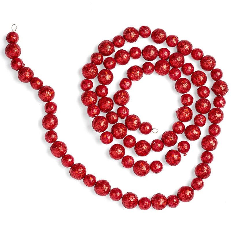 Factory Direct Craft Set of 3 Bright Red Sparkly Glitter