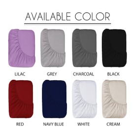 Funky Gadgets Double Fitted Sheet White Brushed Microfiber Fitted Sheets Deep Pocket 10 Inch (25cm) Corner Elastic Bed Sheets, Super Soft Easy Care Bottom Bedsheets No Pillow cases.