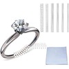 Ring Adjuster for loose rings, Invisible Ring Sizer Guards Thin and Wide Rings, Ring Size Adjusters Ring Tightener for Women and Men