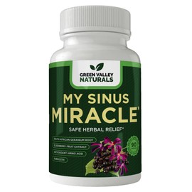 GREEN VALLEY NATURALS My Sinus Miracle Herbal Supplement, 90 Capsules (1)