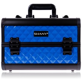 SHANY Premier Fantasy Collection Makeup Artists Cosmetics Train Case - Divine Blue