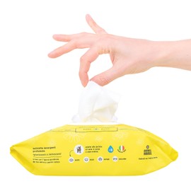 Animal House - Chamomile Wipes 100 Pieces Natural Moisturizing and Soothing Wipes, Biodegradable and Hypoallergenic, for Daily Cleaning of Dogs and Cats