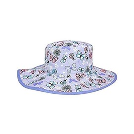 Baby Banz Butterflies Kawaii Reversible Sunhats 0-2 Blue