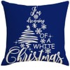 Ywlake 22x22 Merry Christmas Cushion Covers, Decorative Outdoor Indoor Snow