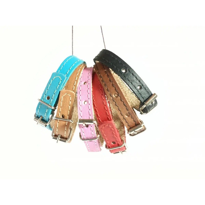Collar Para Gato/perro Pequeño Hecho Con Piel Suave. T 0