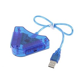 Fortune Cats USB Controller Adapter for PS2 Controllers - Dual Port to PC USB Adapter