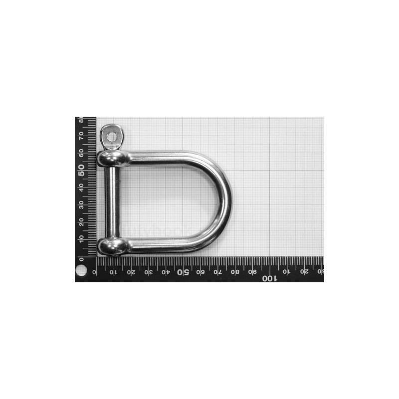 Stainless Steel Shackle Wide Shape Diameter 10 mm A4 AISI