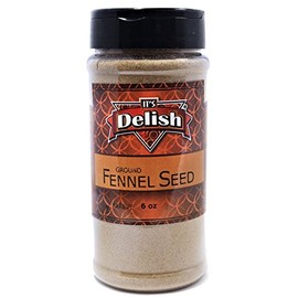 Its Delish Ground Fennel Seeds All Natural, 6 Ounce