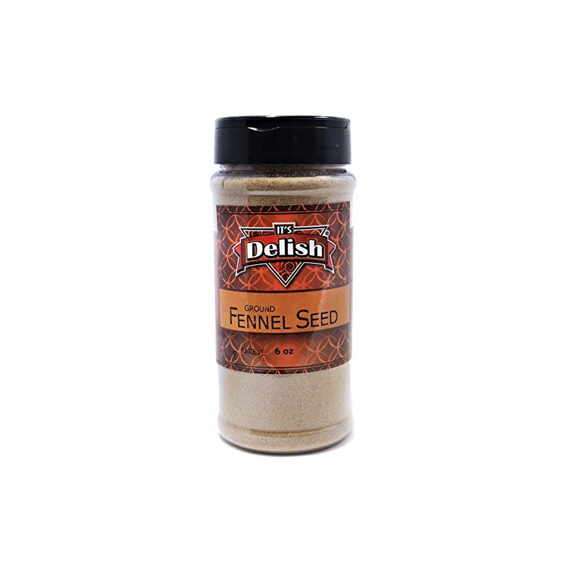 Its Delish Ground Fennel Seeds All Natural, 6 Ounce