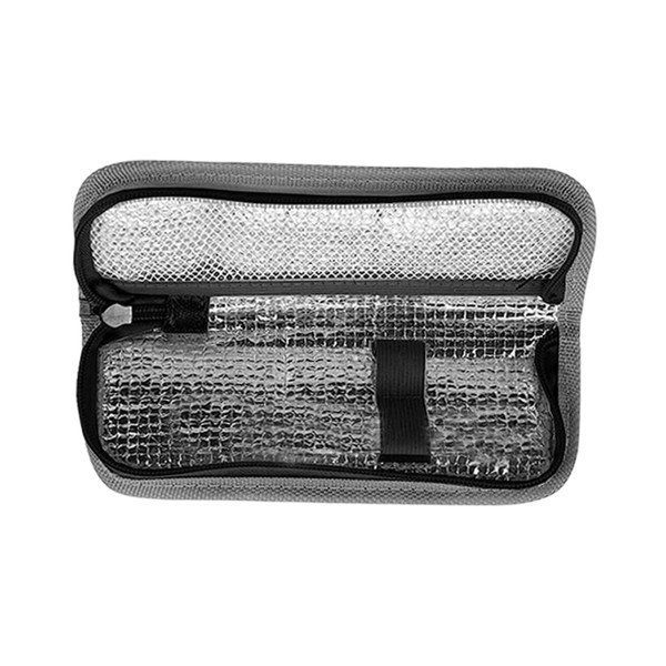 MORJCG Cooler Travel Case, Cooling Wallet, Cooler Wallet, Cooling Travel Case, Cool Pouch Bag Portable Carrying, Small Cooling Travel Bag Travel (Grey)