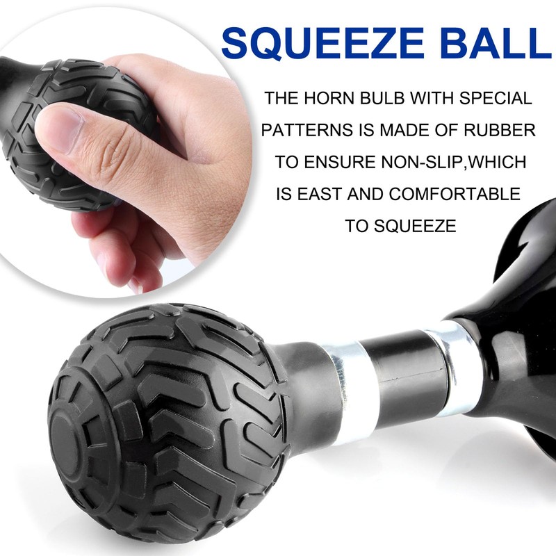 JONMON 120dB Loud Bike Horn, Bicycle Rubber Squeeze Ball Classic