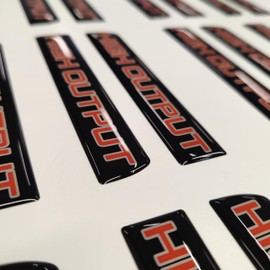 411 Decals Tremor 3D Aftermarket Replacement Fender Decals for 2023 and 2024 Ford F250 or F350 Domed Decal 2pcs / Sticker Resin Set/High Output