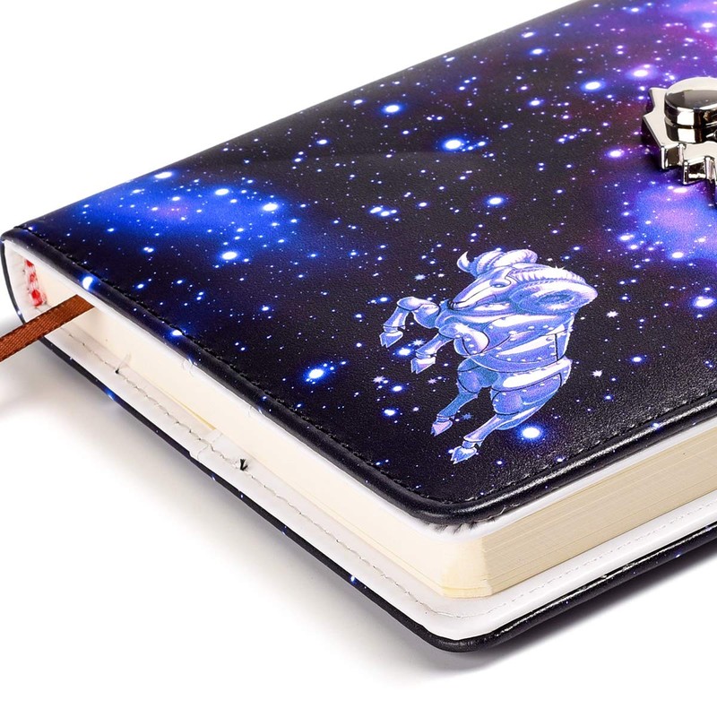 ARRLSDB A5 Creative Password Lock Journal PU Leather Combination Lock