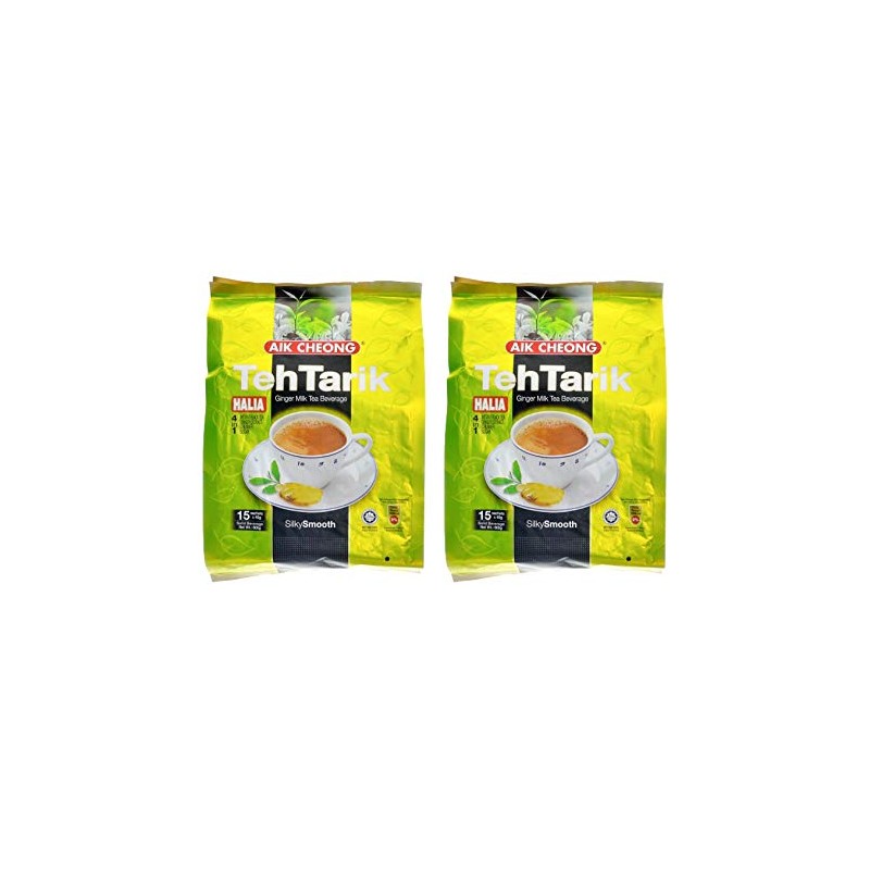 Aik Cheong TehTarik Halia Ginger Milk Tea Beverage (2 Pack,
