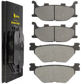Caltric Front & Rear Brake Pads for Yamaha XVS1300A V-Star 1300 Midnight Star 2007-2015