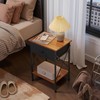 VECELO Nightstand Set of 2, X-Design End Side Table with