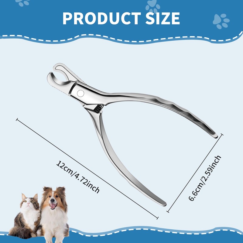 Katyjun Stainless Steel Nail Scissors for Dogs, Dog Claw Cutters,