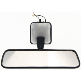 For Toyota Pickup Rear View Mirror 1989-1995 | Interior | w/Light | Blue Gray | TO2950105 | 878108914204