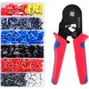 Crimping Tool Kit, Wire Crimper, Professional AWG23-7(0.25-10mm²) Self-Adjustable Ratchet Wire