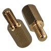 Yibuy 50 x Male Female PCB Thread Brass Standoff Pillars