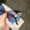 willochra Women Butterfly Cat Eye Sunglasses Fashion Shiny Bling Diamond