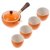 VICASKY Ceramic 360° Rotatory Tea Kettle Side Handle Home Teapot