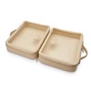 ETOILE - Large Twin Cosmetic Case Beige - Dual Compartment