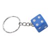 Komonee Blue Dice Key Chain Novelty Keyring Casino Playing Game