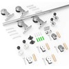 CCJH 8 FT Stainless Steel Sliding Door Hardware Kit, Top