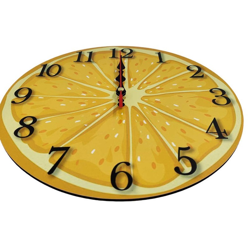 LOHAS Home 30 cm Round Wall Clock Quiet Non Ticking