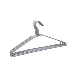 White Vinyl Coated Drip Dry Wire Hanger 10PC