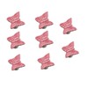 Annakideya Pack of 8 Pink Butterfly Shaped Ceramic Drawer knobs