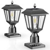 LIANGLOME Solar Lamp Post Light Outdoor - 3000K Warm White,