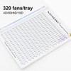 NAGARAKU Volume Eyelash Extensions, Prefabricated Fan Eyelashes, 320 Pieces, 4D,