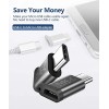 JSAUX Micro USB (Female) to USB C Adapter 4-Pack, Aluminum