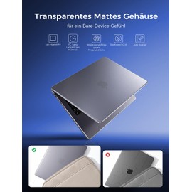 MAGIC JOHN MacBook Pro 14 Case Compatible with 2021 M1-M2Pro/ 2022 M1-M2Pro/ 2023 M3Pro/ 2024 M4Pro/ 2025 M4, Drop Resistant TPU Frame, Anti-Fingerprint Protective Case, Matte Clear