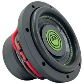 Gravity 1x 6.5 Inch 600 Watt Car Audio Subwoofer w/ 4 Ohm DVC 6.5" Sub Single - Feature Dual Voice Coil, Thick Magnet, Design for Car, ATV, Van, High Performance Car Show