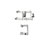 Gordon Glass Chrome Shower Door Towel Bar Brackets and Inside